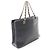 Borsa a mano Chanel in tela blu navy - vista 2