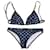 Conjunto de bikini Louis Vuitton Monogram Azul Azul oscuro