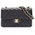 Borsa a tracolla Chanel Matelassé Double Flap Nero