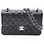 Borsa a tracolla Chanel Matelassé Double Flap Nero