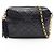 Borsa a tracolla Chanel Matelassé con frange e catena Nero