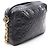 Borsa a tracolla Chanel Matelassé con frange e catena Nero - vista 2