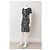 Diane von Furstenberg Vestido de Seda Geométrico ODA Negro Blanco Naranja - vista 2