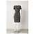 Diane von Furstenberg Vestido de Seda Geométrico ODA Negro Blanco Naranja - vista 4