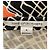 Diane von Furstenberg Vestido de Seda Geométrico ODA Negro Blanco Naranja - vista 5
