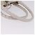 Borsa a mano Christian Dior Trotter Canvas Ivory Silver Auth 195788V Argento Crudo - vista 7