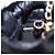 CHANEL Matelasse Chain Shoulder Pouch Lamb Skin Black Gold Tone CC Auth 196469M Nero - vista 12