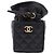 CHANEL Matelasse Chain Shoulder Pouch Lamb Skin Black Gold Tone CC Auth 196469M Nero - vista 13