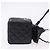 CHANEL Matelasse Chain Shoulder Pouch Lamb Skin Black Gold Tone CC Auth 196469M Nero - vista 3