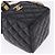 CHANEL Matelasse Chain Shoulder Pouch Lamb Skin Black Gold Tone CC Auth 196469M Nero - vista 9