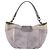 Borsa a Tracolla BURBERRY Pelle Grigia Tono Oro Auth 195354A Marrone - vista 2
