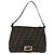 FENDI Zucca Canvas Mamma Baguette Shoulder Bag Brown Black Auth 196441V - view 13