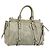 Borsa a mano Miu Miu in pelle 2way Beige Silver Auth bs36777V Argento