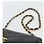 Borsa a tracolla con catena CHANEL V stitch in pelle d'agnello nera e oro CC Auth 195911V Nero D'oro - vista 14