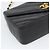 Borsa a tracolla con catena CHANEL V stitch in pelle d'agnello nera e oro CC Auth 195911V Nero D'oro - vista 15