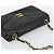 Borsa a tracolla con catena CHANEL V stitch in pelle d'agnello nera e oro CC Auth 195911V Nero D'oro - vista 6