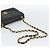 Borsa a tracolla con catena CHANEL V stitch in pelle d'agnello nera e oro CC Auth 195911V Nero D'oro - vista 7