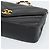 Borsa a tracolla con catena CHANEL V stitch in pelle d'agnello nera e oro CC Auth 195911V Nero D'oro - vista 8