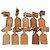 LOUIS VUITTON Etichetta per nome Powanie Set di 10 Pelle Powanie Beige LV Auth 191945