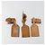 LOUIS VUITTON Etichetta per nome Powanie Set di 10 Pelle Powanie Beige LV Auth 191945 - vista 2