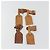 LOUIS VUITTON Etichetta per nome Powanie Set di 10 Pelle Powanie Beige LV Auth 191945 - vista 7