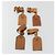 LOUIS VUITTON Etichetta per nome Powanie Set di 10 Pelle Powanie Beige LV Auth 191945 - vista 9
