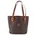 Céline Borsa a mano CELINE Macadam Canvas PVC Leather Brown Gold Auth 195700 Marrone D'oro - vista 13