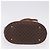 Céline Borsa a mano CELINE Macadam Canvas PVC Leather Brown Gold Auth 195700 Marrone D'oro - vista 5