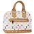 Borsa a mano LOUIS VUITTON Monogram Multicolor Alma White M92647 LV Auth ka5645V Bianco