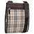 Borsa a tracolla BURBERRY Nova Check Canvas Beige Silver Auth 196121 Argento