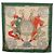 Hermès Foulard HERMES Carre 90 in Seta "NAPOLEON" Green Beige Auth bs36385 Verde - vista 14
