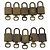 LOUIS VUITTON Set di 10 Lucchetti Lucchetto metallo Gold LV Auth 192565 D'oro - vista 2