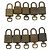 LOUIS VUITTON Set di 10 Lucchetti Lucchetto metallo Gold LV Auth 192565 D'oro - vista 3