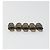 LOUIS VUITTON Set di 10 Lucchetti Lucchetto metallo Gold LV Auth 192565 D'oro - vista 4