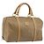 Céline Borsa Boston CELINE Macadam Canvas PVC Beige Gold Auth 194366 D'oro