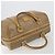Céline Borsa Boston CELINE Macadam Canvas PVC Beige Gold Auth 194366 D'oro - vista 6
