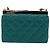 CHANEL Matelasse Chain Shoulder Bag Lamb Skin Green Gold CC Auth 195029SM Golden - view 2
