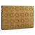 Borsa Clutch CHANEL Pelle Harako Marrone Oro CC Auth 195999A D'oro