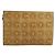 Borsa Clutch CHANEL Pelle Harako Marrone Oro CC Auth 195999A D'oro - vista 13