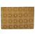 Borsa Clutch CHANEL Pelle Harako Marrone Oro CC Auth 195999A D'oro - vista 2
