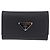 Saffiano PRADA Safifano Leather Key Case Leather Black Auth 183512A - view 13