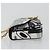 Céline Borsa a tracolla CELINE Christian Marclay con catena in pelle bianca e tono oro Auth 195249M Bianco - vista 4