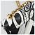 Céline Borsa a tracolla CELINE Christian Marclay con catena in pelle bianca e tono oro Auth 195249M Bianco - vista 8