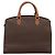 Céline Borsa a mano CELINE Macadam Canvas PVC Pelle Marrone Oro Auth 196285 D'oro - vista 2