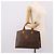 Céline Borsa a mano CELINE Macadam Canvas PVC Pelle Marrone Oro Auth 196285 D'oro - vista 23