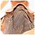 Borsa a tracolla SAINT LAURENT PVC Canvas Brown Gold Auth 194356 Marrone D'oro - vista 18