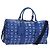 Borsa MCM Logogram Vicetos Mini Boston Bag Leather 2way Blue Silver Auth 193751V Argento
