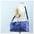 Borsa MCM Logogram Vicetos Mini Boston Bag Leather 2way Blue Silver Auth 193751V Argento - vista 30