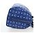 Borsa MCM Logogram Vicetos Mini Boston Bag Leather 2way Blue Silver Auth 193751V Argento - vista 4