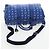 Borsa MCM Logogram Vicetos Mini Boston Bag Leather 2way Blue Silver Auth 193751V Argento - vista 9
